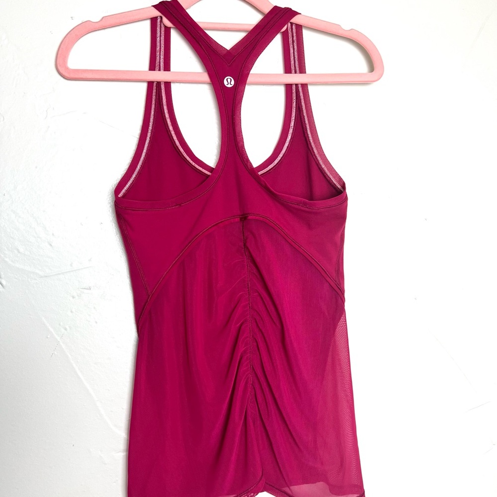 VGUC Lululemon Berry Pink Razorback Tank - Picture 2 of 13